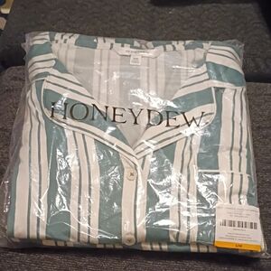 Honeydew Striped Pajama Set